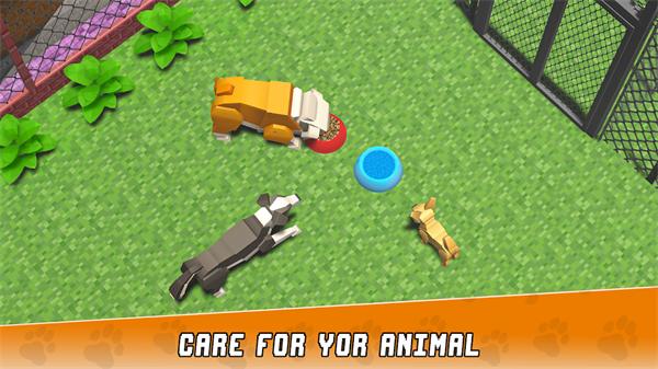 工艺动物救援庇护所3D游戏截图1