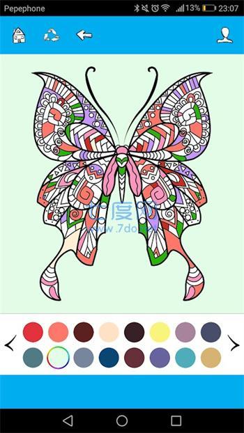 蝴蝶着色(Butterfly Coloring)截图1